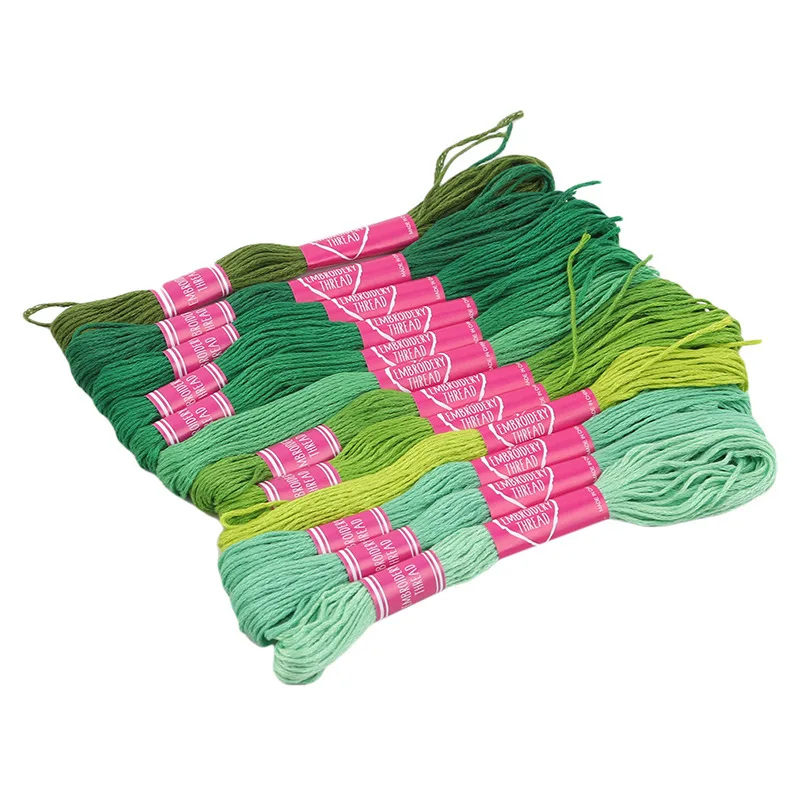 Нить для вышивки крестиком уникальный стиль 6 нитей из хлопка разные цвета