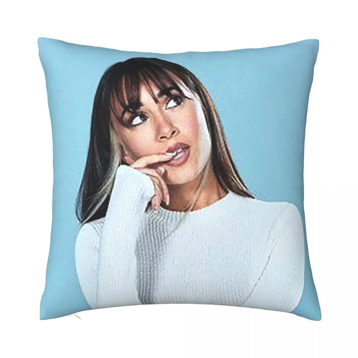 

Aitanкак, испанская певица, подушка, наволочка с принтом, искусственные украшения, наволочка, домашняя Прямая поставка, 40*40 см