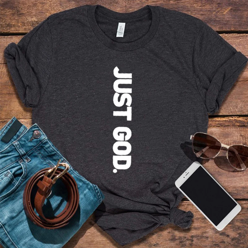 

God Shirt Christian Shirt Women Jesus Shirt Gift for Christians Church Tee Faith Tops Religious Shirts for Women L
