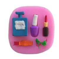 makeup tools silicone mold lipstick perfume makeup scissors hair tools shape cake chocolate clay jewelry resin mold