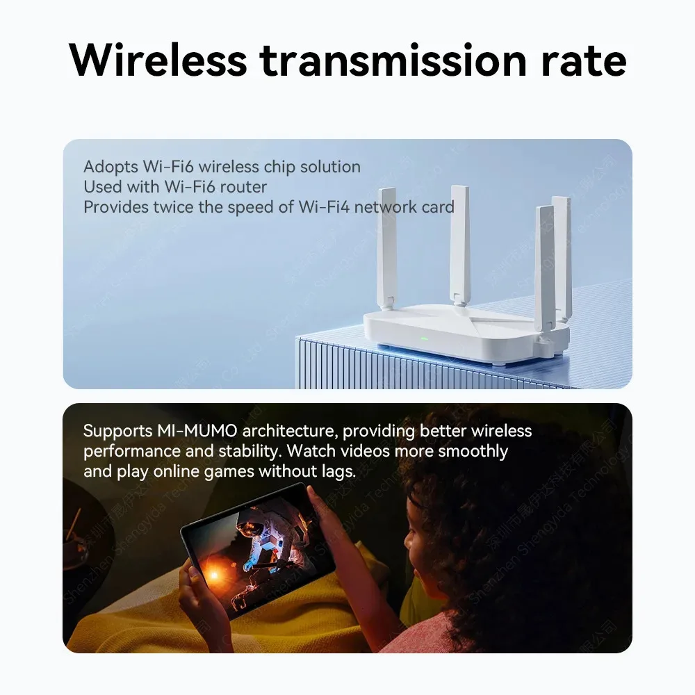 KEBIDUMEI Mini USB WIFI 6, сетевая карта, 2,4 ГГц, Wi-Fi, адаптер LAN, без драйверов, для ПК, ноутбуков, Windows 7, 10, 11, приемник 300 Мбитс (art.: 3920da24dbf57) - 3920da24dbf57
