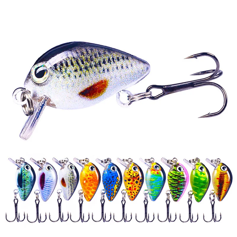 

1pcs CB068 1.5g 2.5cm Floating Mini Fatty Microm Topwater 3D Bait WobblersSimulation CrankBaits Artificial Spinning Tackle