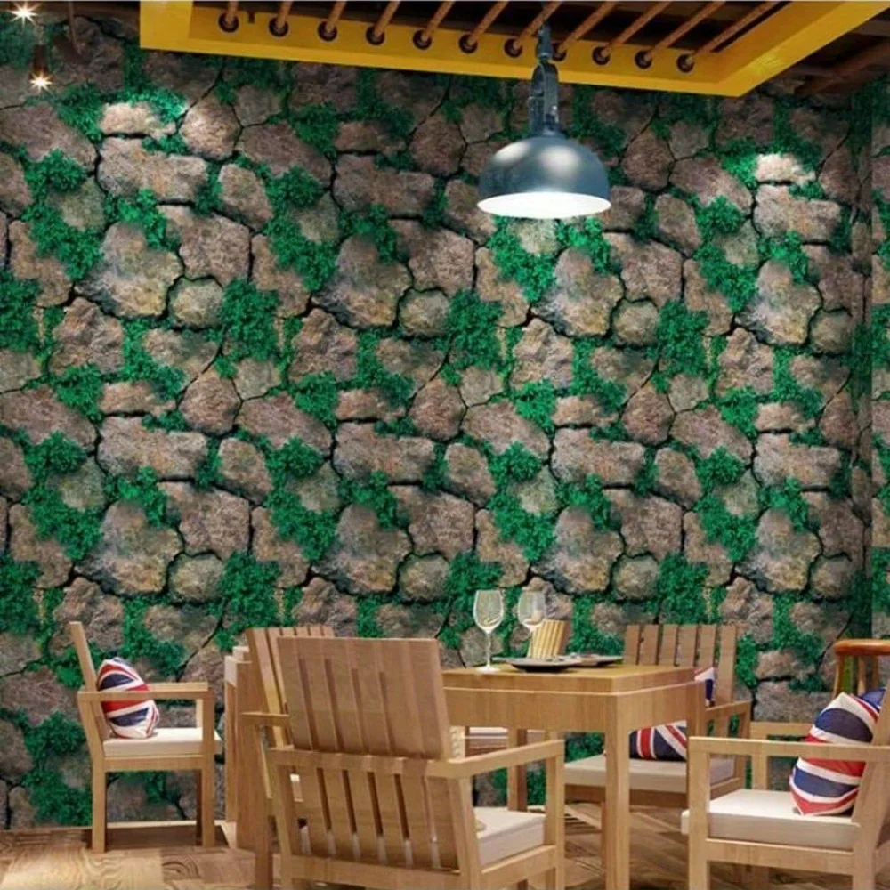 Зеленая трава каменный узор контактная бумага пилинг и наклейка
