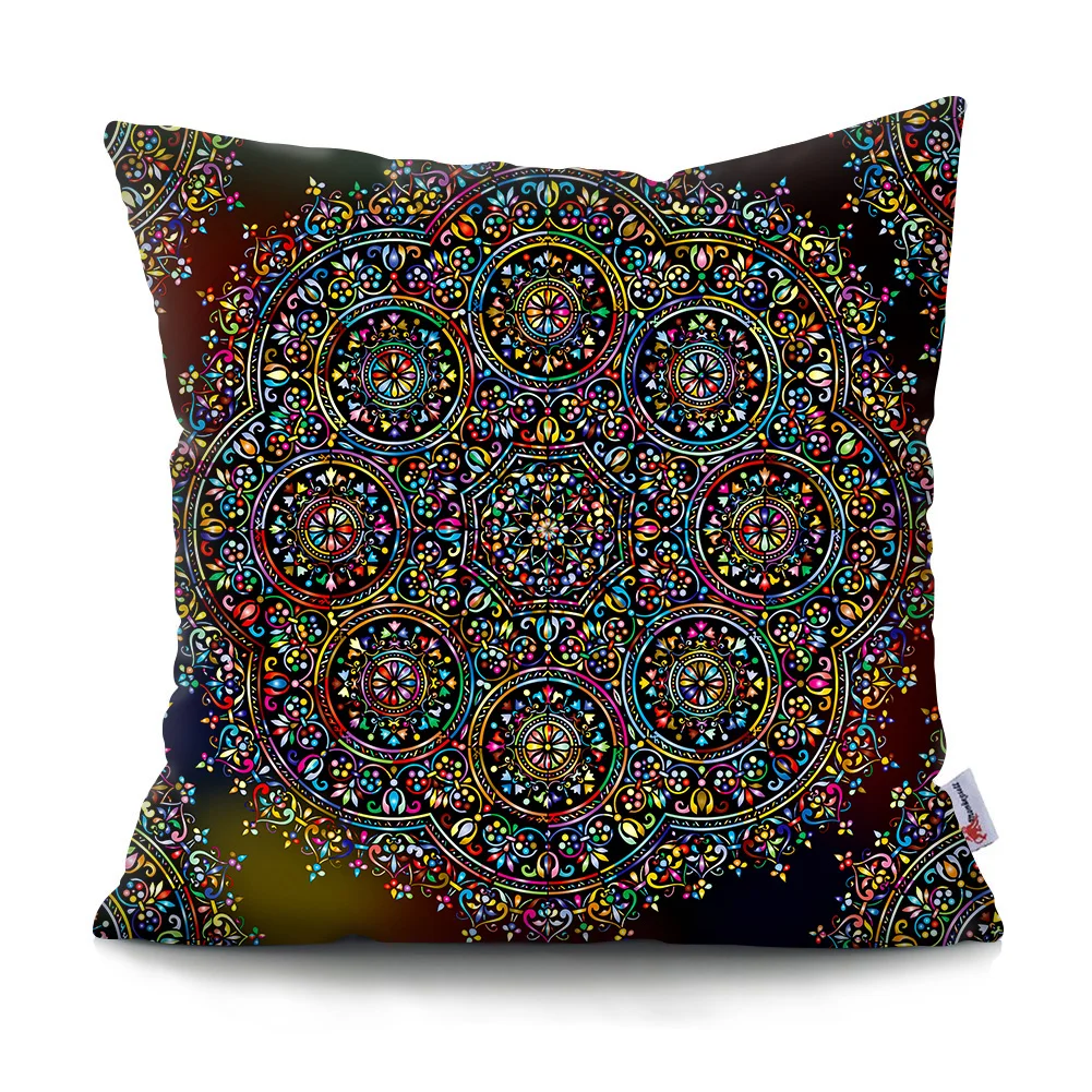 Bohemian cushion cover Polyester Throw Pillow Case Super 45x45cm Soft Short Plush Cushion Covers Home Decoration Pillowcase Fund