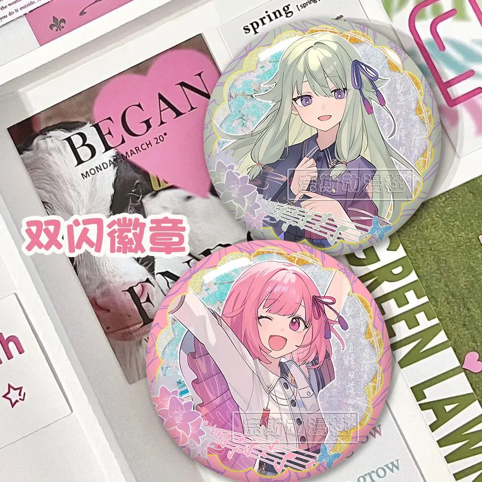 Аниме проект Sekai Yoizaki Kanade Akiyama Mizuki значок мультяшные булавки DIY украшения рюкзак