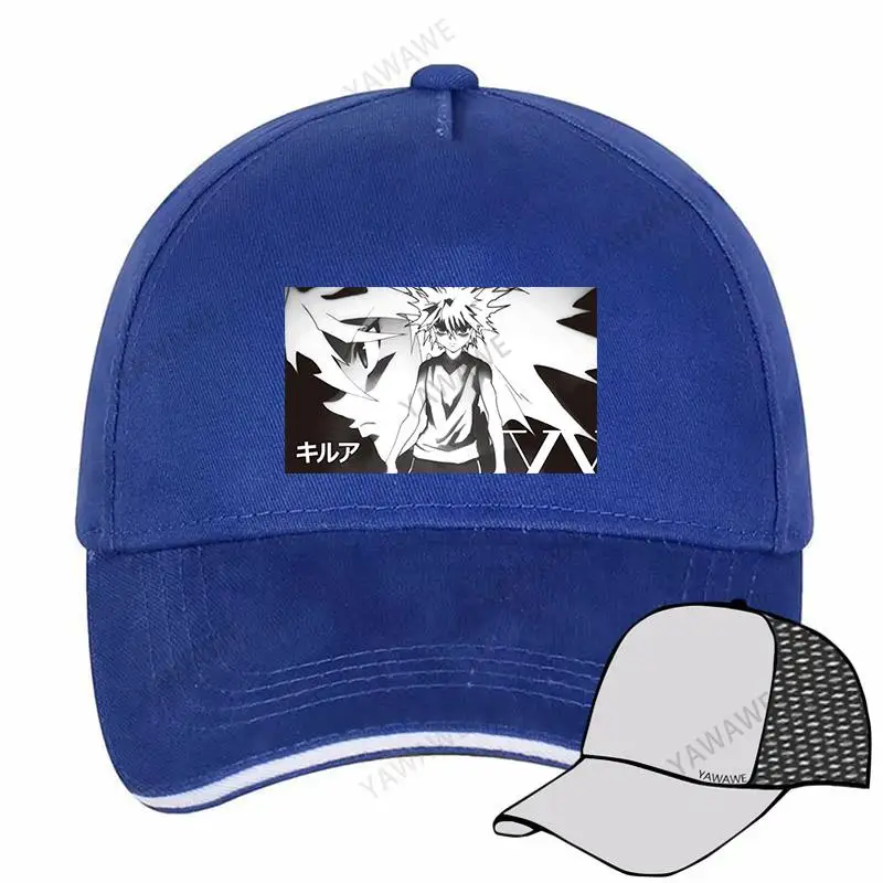

cotton unisex Adjustable Baseball Cap Killua Zoldyck Hunter X Hunter Man Women Summer Hat drop shipping
