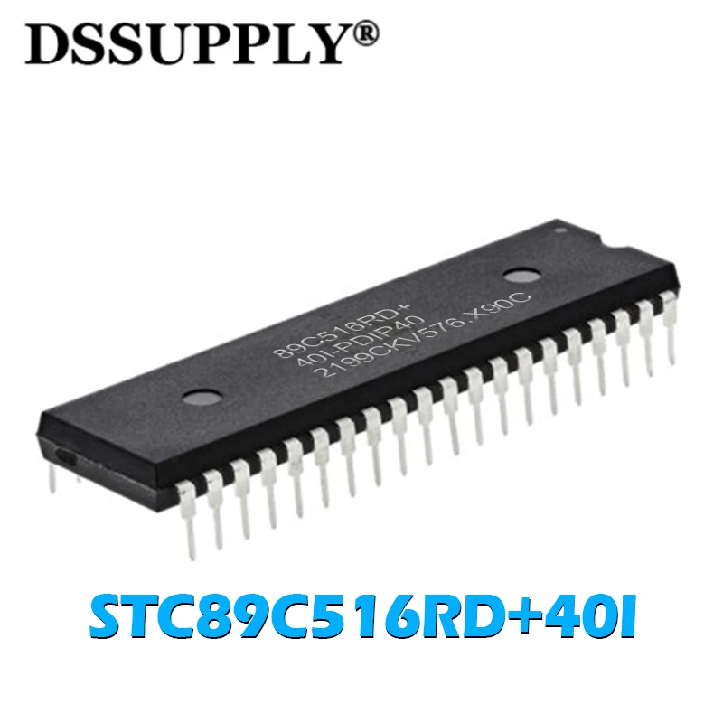 

5PCS New Original 89C516RD STC89C516RD+40I-PDIP40 DIP-40 MCU Microcontroller Memory Chip Electronic Components