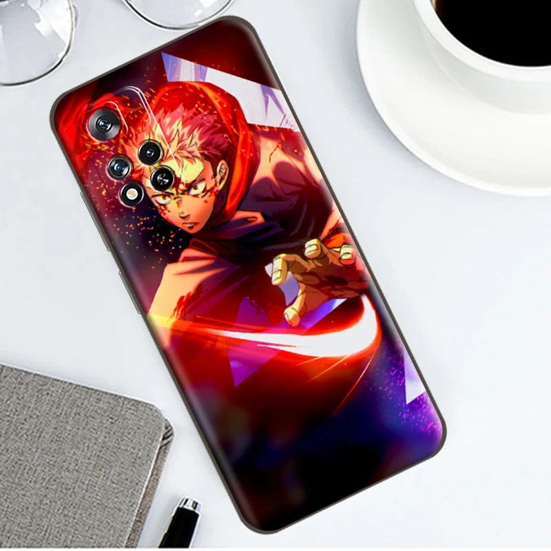 

Serial Anime Jujutsu Kaisen Phone Case For Xiaomi Redmi Note 10 9 Pro 5G 9S 10S POCO F3 X3 M3 GT Pro X3 NFC Soft Back
