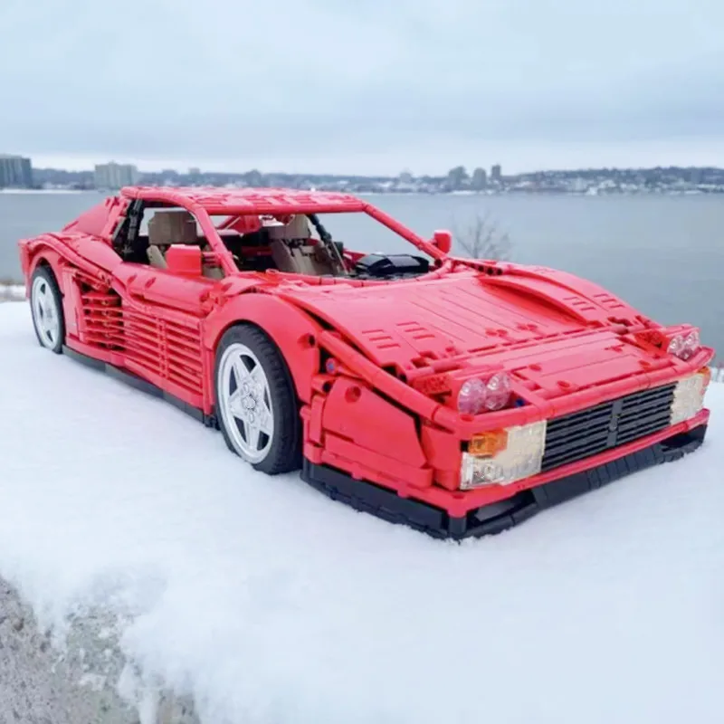 В наличии MOC 98925 Testarosa 1:8 суперспортивная гоночная модель автомобиля 3738 шт.