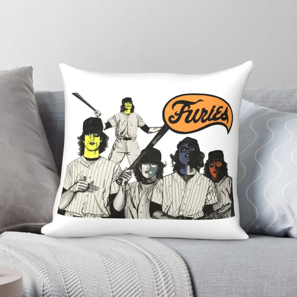 

The Furies Gang Square Pillowcase Polyester Linen Velvet Pattern Zip Decor Pillow Case Sofa Cushion Cover Wholesale