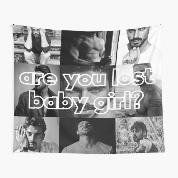 

Michele Morrone Are You Lost Baby Girl гобелен искусство настенный декор домашняя цветная комната Печать Коврик для спальни Покрывало Полотенце для путешествий