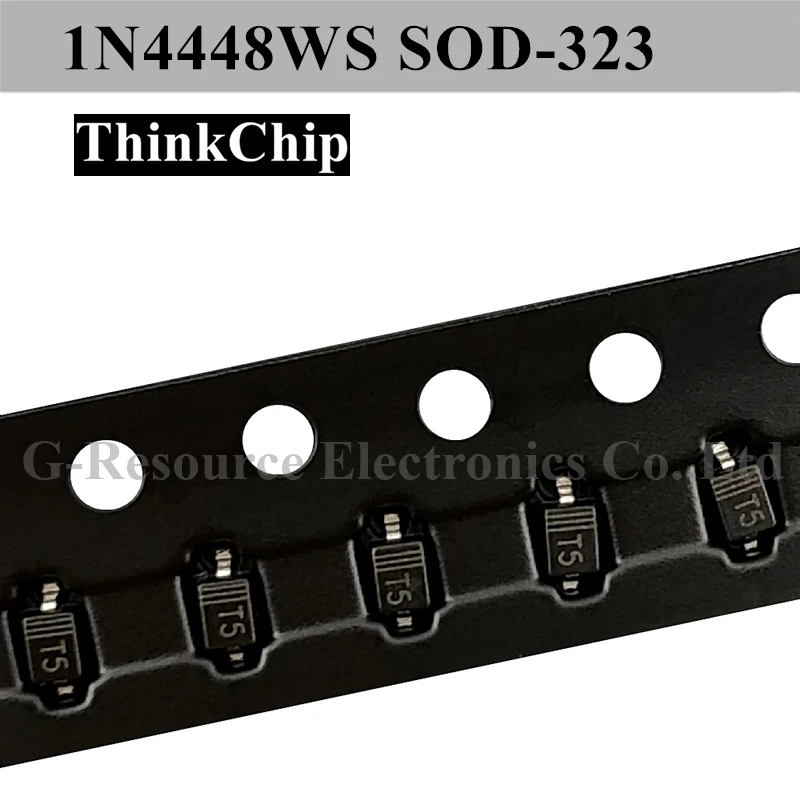 

(100pcs) 1N4448WS SOD-323 0805 SMD diode 1N4448 (Marking T5)