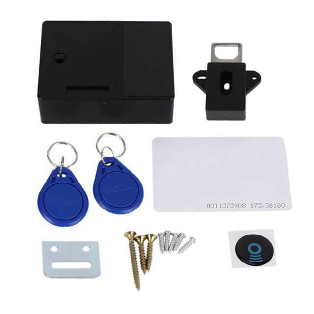 Invisible sensor rfid hidden safety cabinet lock free opening smart ic card sensor locker wardrobe shoe cabinet drawer door lock