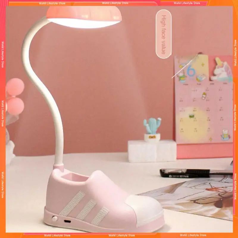 

Three Color Selection Table Lamp Fall-proof Mini Desktop Shoes Table Lamp Dormitory Night Light Cartoon Mini Night Light