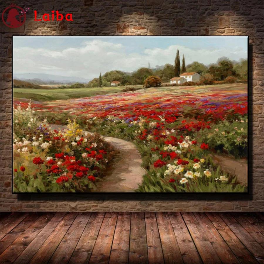 

5D DIY Diamond Embroidery Claude Monet Poplars Poppy fields Landscape Cross Stitch Diamond Mosaic Art Painting Needlework