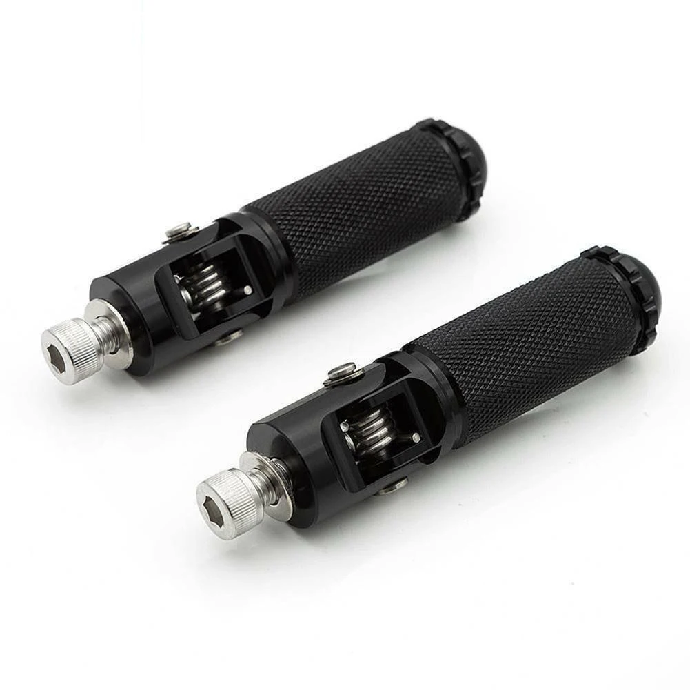 

2pcs/Set Motorcycle Folding Footrests Universal Aluminum Foot Rests Pegs Rear Pedals Auto Direct Replacement Parts