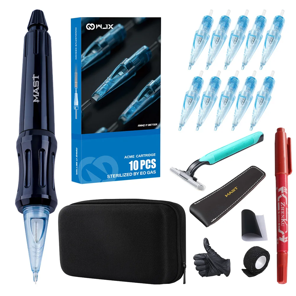 

Mast Tattoo DIY Tools Cartridge Hand Poke Pen Handmade Tattoo Pen For Cartridge Needles Tattoo Accessories