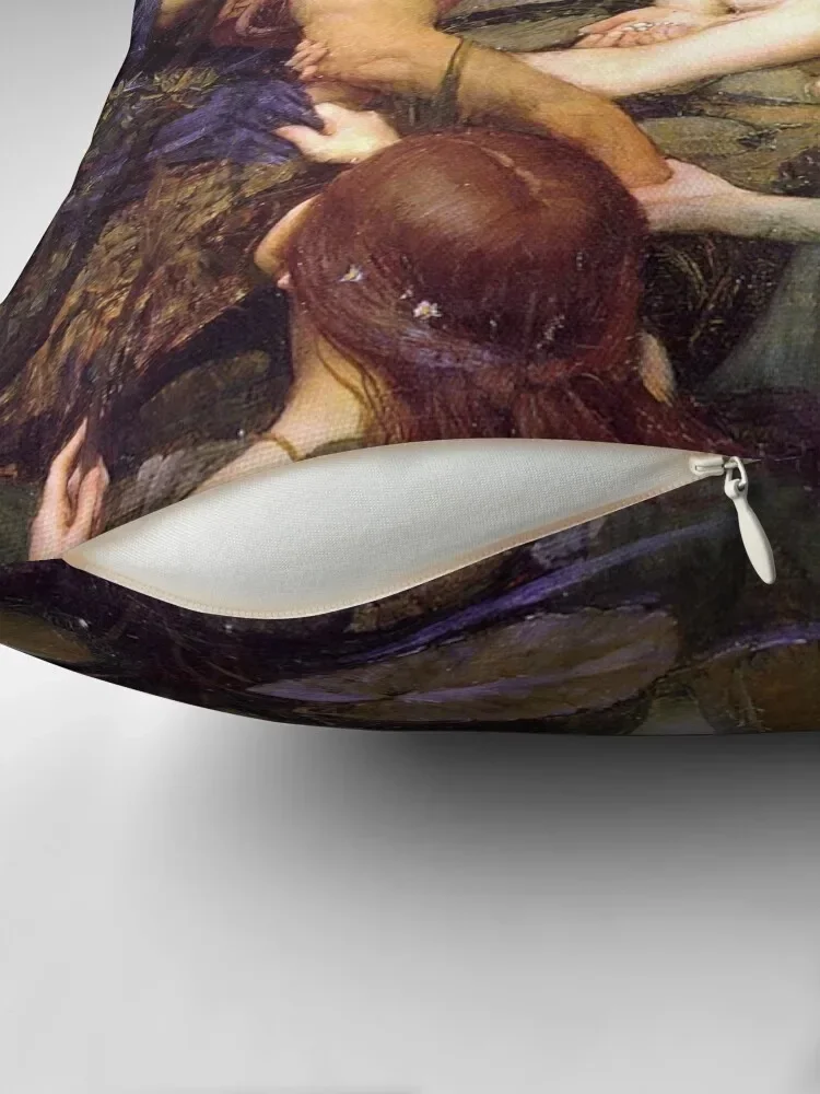 Винтажная подушка John William Waterhouse - Hylas and the Nymphs 1896 художественная декоративная