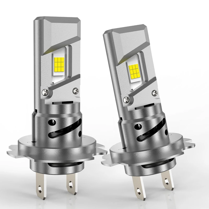 

H1 H7 Светодиодные фары CANBUS Lights Мини-лампа Размер 1:1, новый беспроводной противотуманный фонарь H1 H7 с вентилятором Автомобильный светодиод Plug & Play 6000K 12V