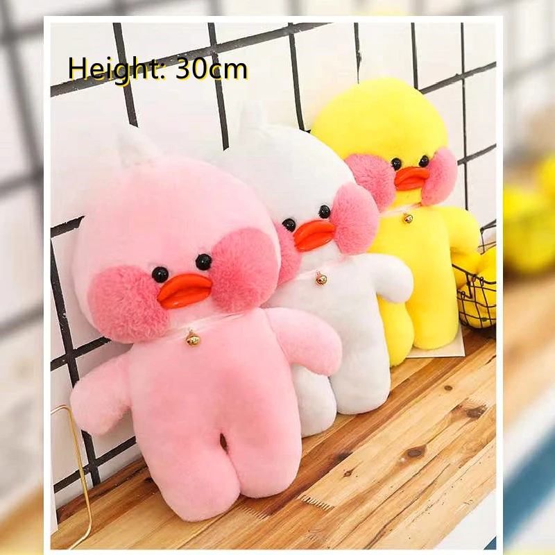 Утка лалалафан плюшевая кафе желтая мультяшная игрушка мягкая кавайная розовая