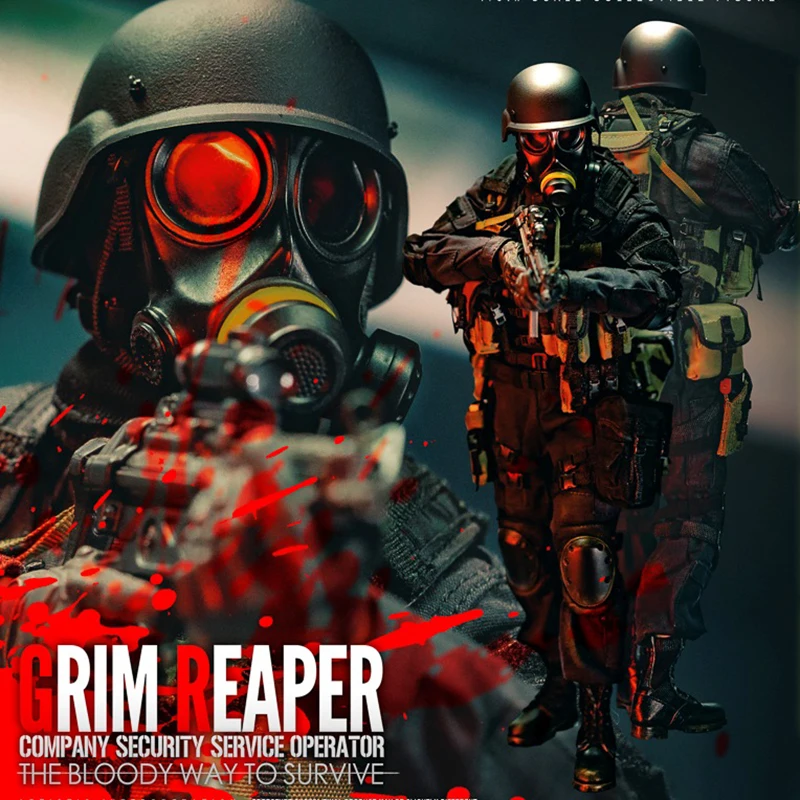 

EKUAZ STUDIO EKS05 1/6 Grim Reaper Figure Model 12'' CSS Special Forces Soldier Action Doll Full Set Collectible Toy