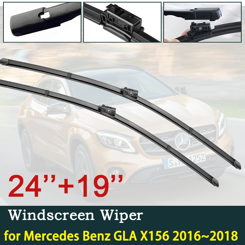 

Car Wiper Blades for Mercedes Benz GLA X156 GLA180 GLA200 GLA220 GLA250 GLA45 200 220 250 200d 220d Windscreen Car Accessories