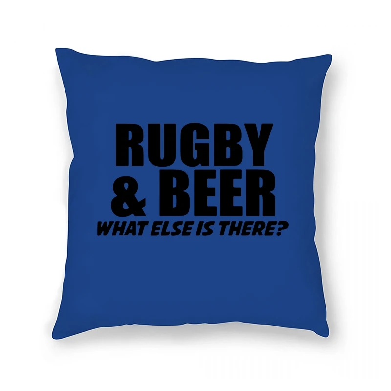 

Rugby & Beer Pillow Case - what else funny sport rugger union league scrum