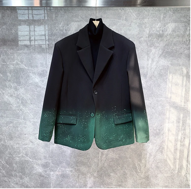 

Модные мужские пальто и куртки B02383 2023 подиумная роскошная дизайнерская одежда в европейском стиле