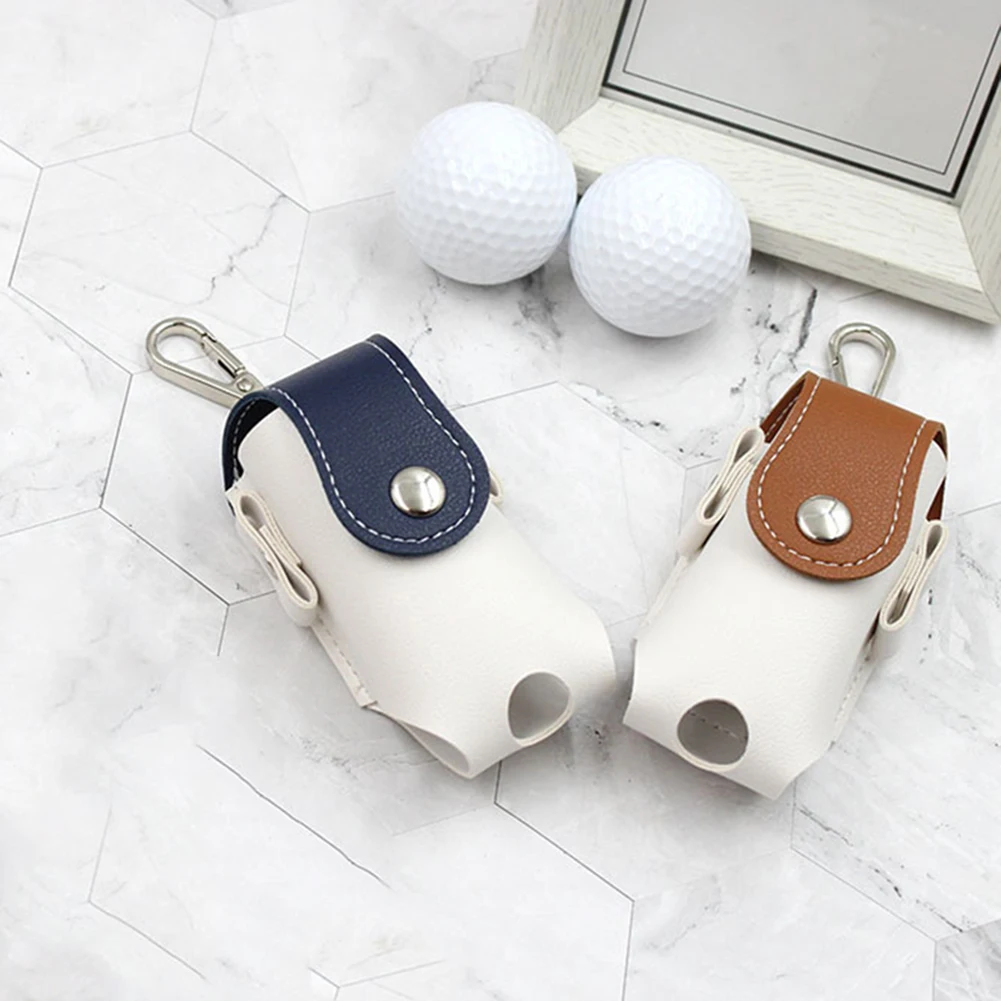 Кожаный чехол для мяча гольфа сумки переноски ПУ Карманный держатель сумка