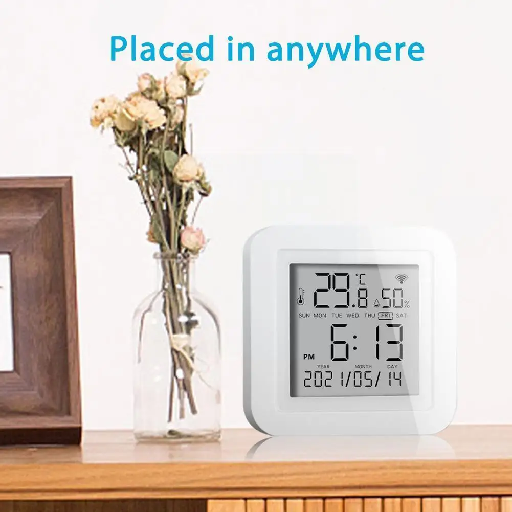 

Пульт дистанционного управления Wi-Fi, датчик влажности, питание от Usb, ЖК-дисплей, управление через приложение, Alexa Tuya, экран управления, диспл...