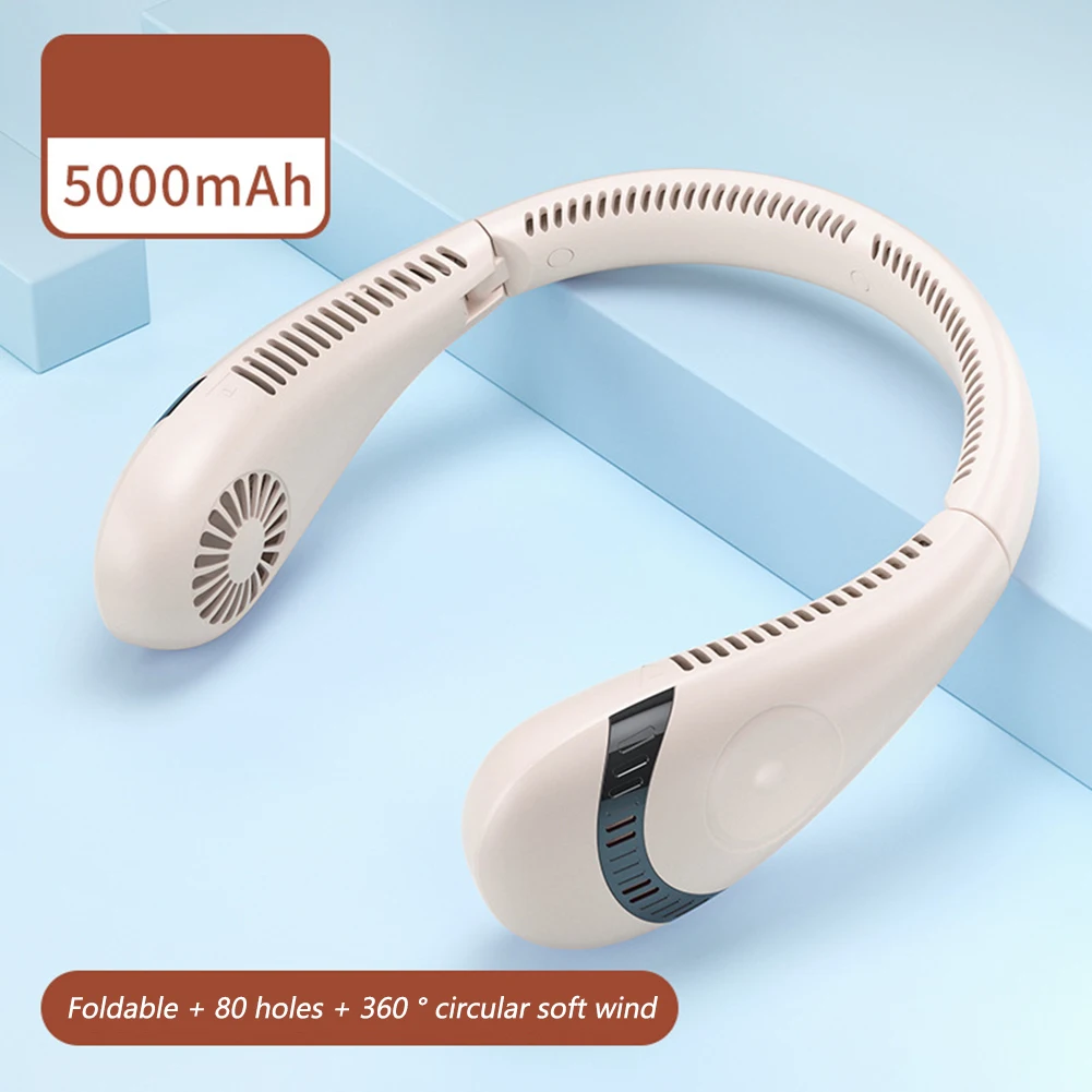 

Мини-вентилятор для шеи портативный летний с USB-зарядкой