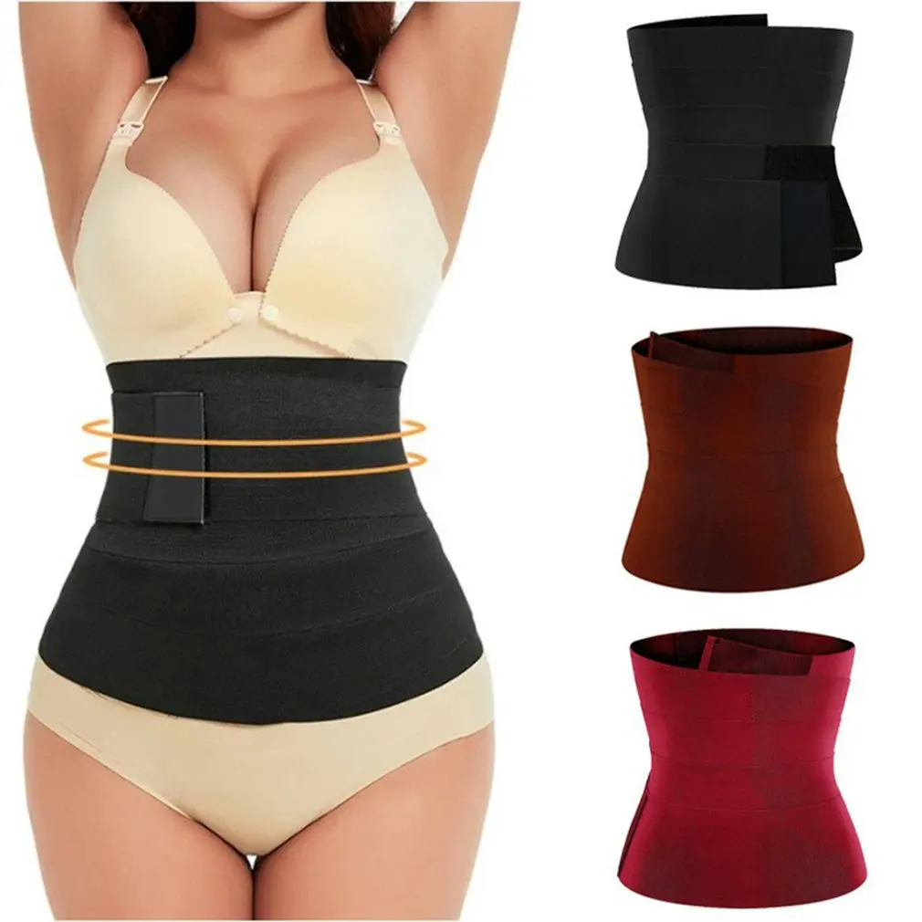 

Waist Trainer Snatch Bandage Wrap Tummy Sweat Sauna Trimmer Belt For Women Belly Body Shaper Compression Band Weight Loss Sheath
