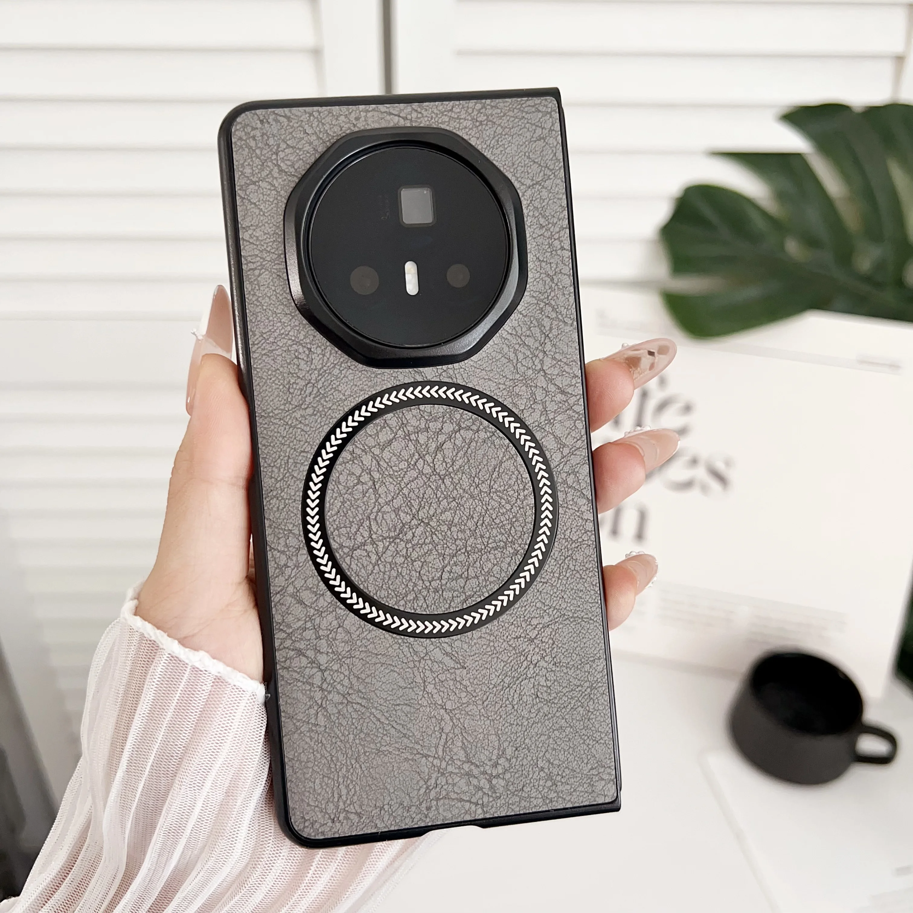 Искусственная кожа магнитная Беспроводная зарядка для Honor Magic V3