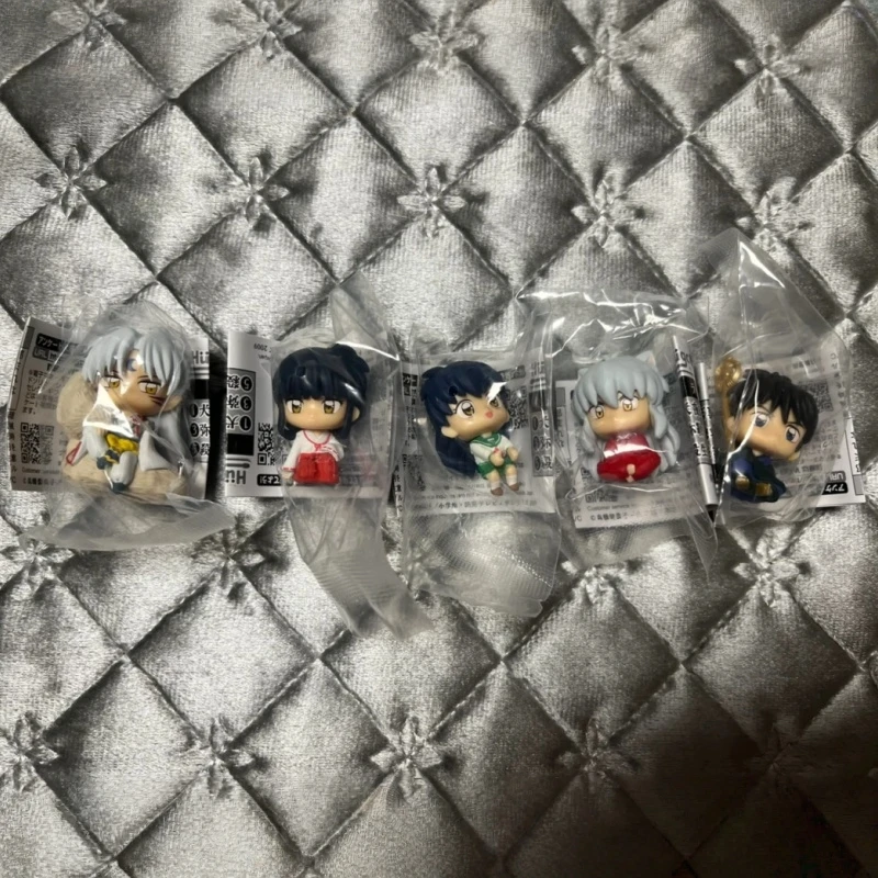 Фото Кабель для передачи данных Bandai Inuyasha Hug Data Cable Gacha Mini Q-version, фигурка, мультяшный декоративный сувенир, детская игрушка-модель, подарок на день рождения №4