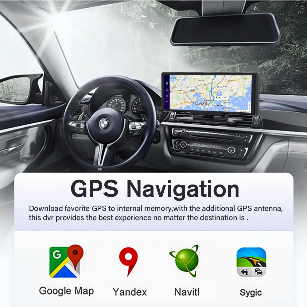 Новейший автомобильный видеорегистратор камера 4G Android 8 1 с Wi-Fi GPS записывающее