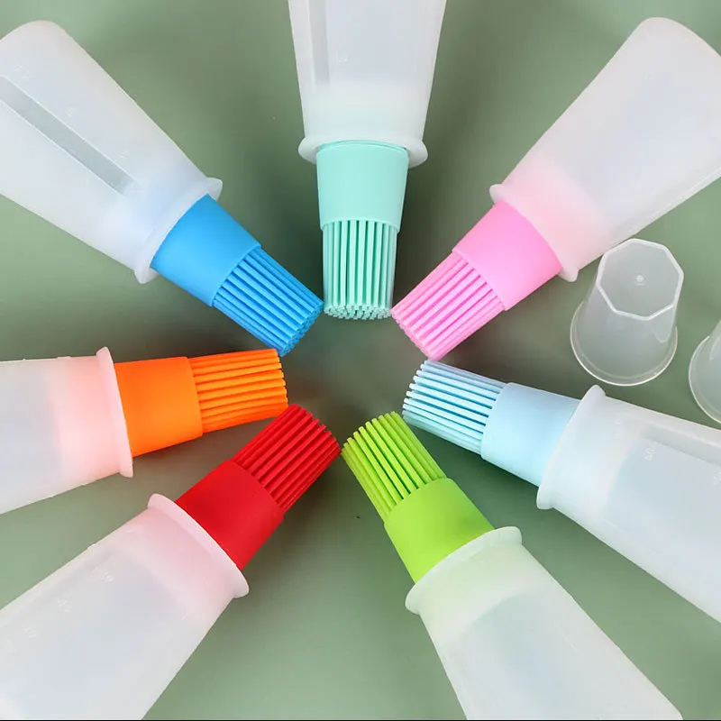 Щетка для барбекю и масла силиконовая щетка в бутылке с высокой термостойкостью