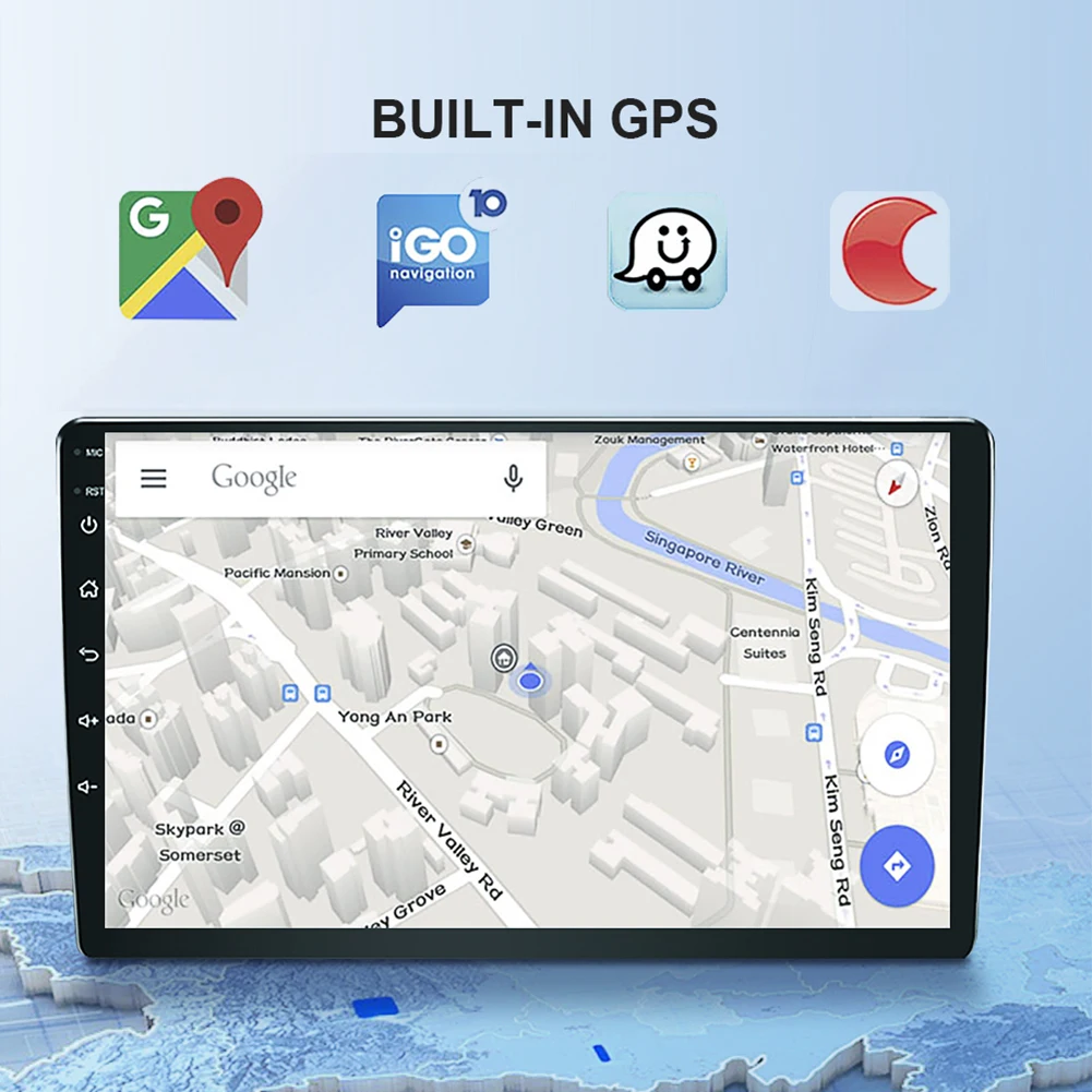 

4G+32GB 9 Inch Car MP5 Player Double Din Car Radio Multimedia Video Player HD 1080P DC12V GPS Antenna USB Cables Car Electronics