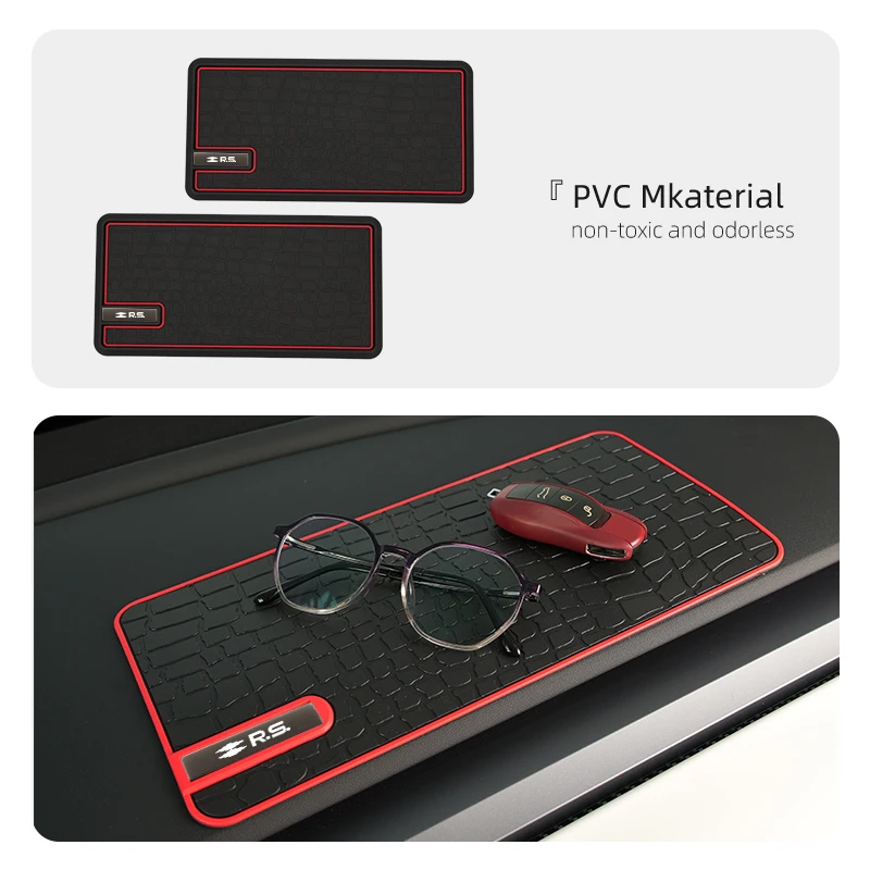 Липкий ПВХ Противоскользящий коврик для приборной панели автомобиля