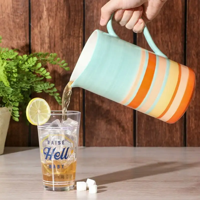 

Vintage Stripe Peach 60oz Pitcher by Miranda Lambert