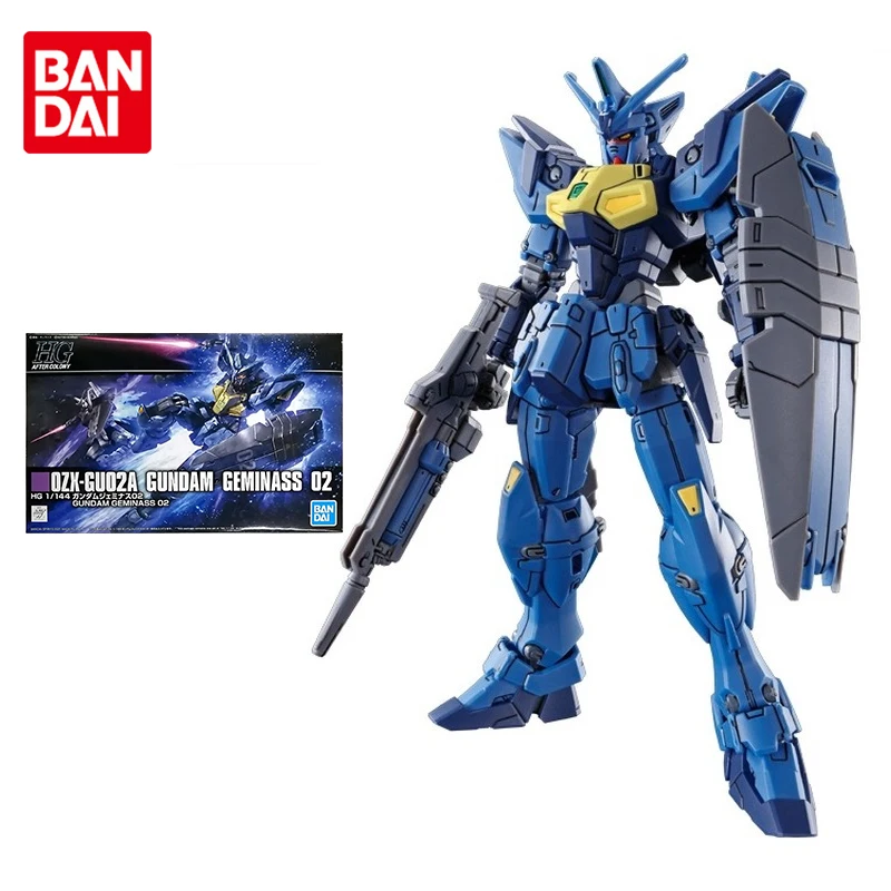 Набор моделей Bandai Gundam, PB Limited HGAC, 1/144 унции, X-GU02A, Gundam Geminass 02, Подлинная экшн-фигурка Gunpla, игрушки для детей