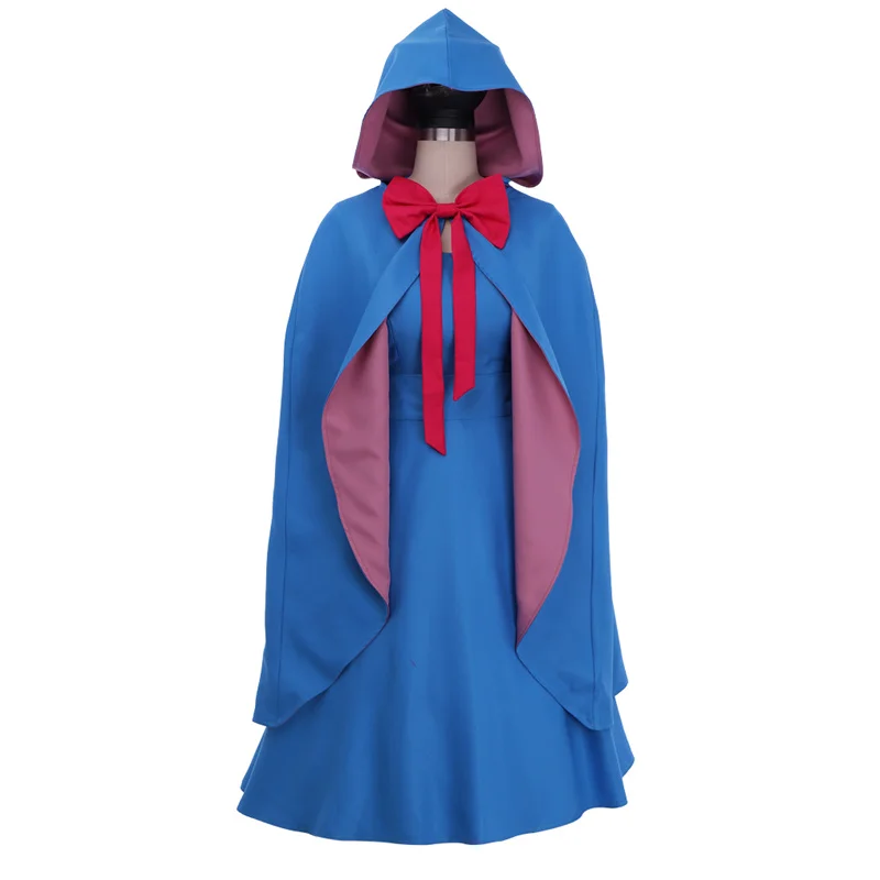 Fairy Godmother Cosplay Costume Dress Women  Dress With Cape Outfits Girls Halloween Carnival Suit For Role Play