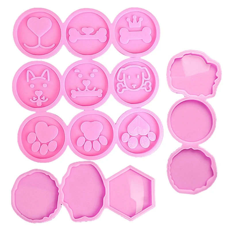 

Phone Grip Mold Epoxy Resin On Top Mold Kit 15 Cavity Silicone Irregular Round Mount Phone Holder Stand Molds Craft Tool