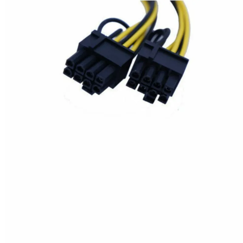 5PCS GPU 6Pin Female To Dual 8 Pin Male PCI-E Adapter Y-Splitter Power Cable Wire