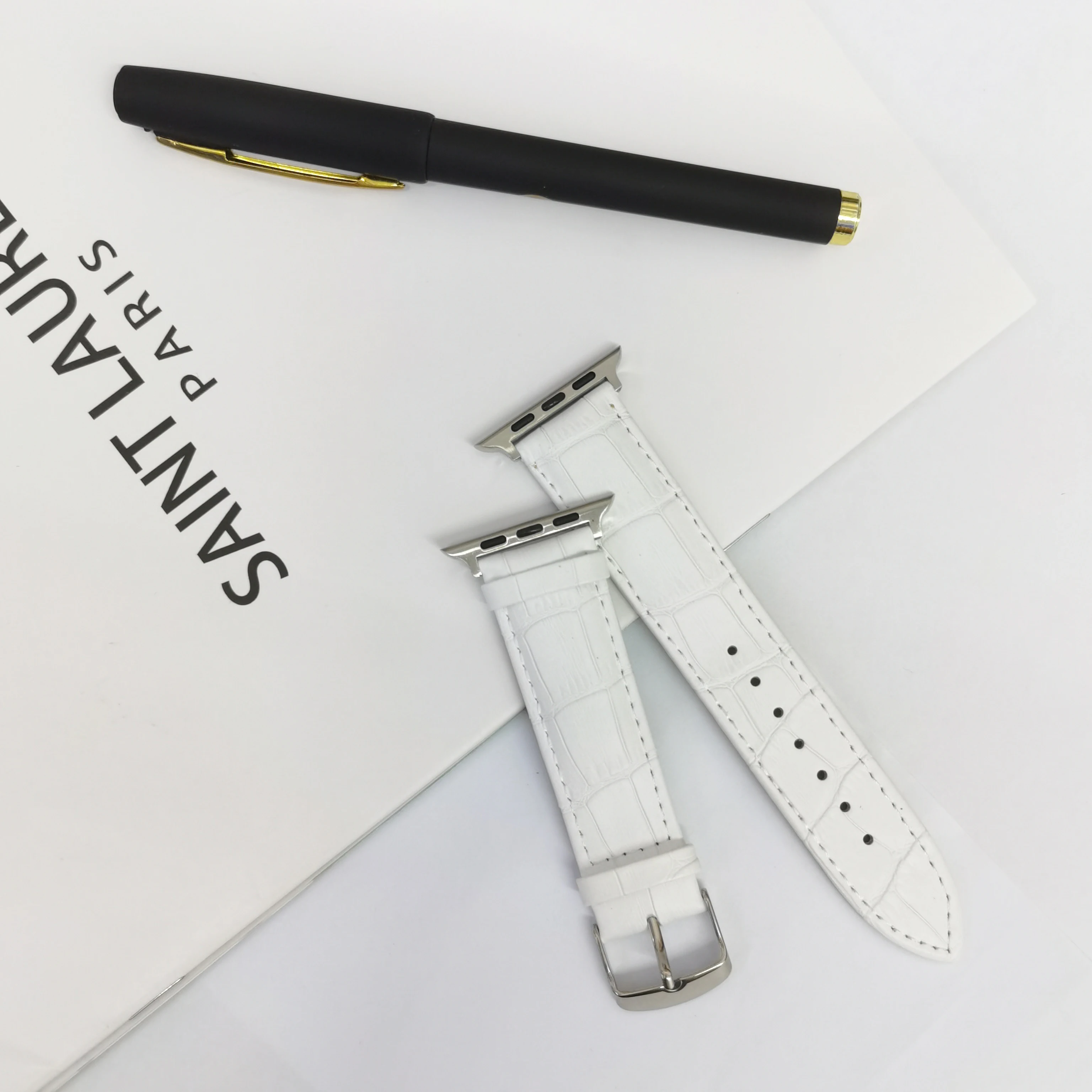 Leather band For Apple watch Ultra 49mm 44mm 40mm correa para 42mm Crocodile bracelet iWatch series 8 7 4 5 6 se 41mm/45mm strap