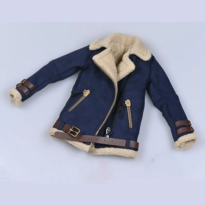 1/6 Sexy Female Figure Accessory Women Casual Sleeveless Lambskin Jacket Motorcycle Clothes Model for 12 Inches Dolls | Игрушки и хобби