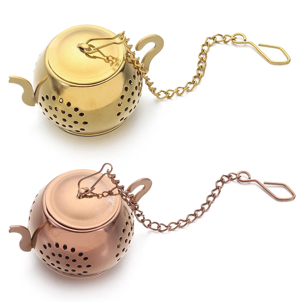 Заварник Для Чая Из Нержавеющей Стали В Форме Чайника С Ручкой-цепочкой Диффузор