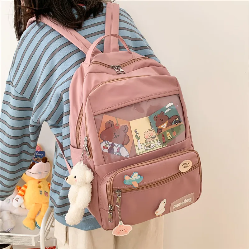 

2021 Cute Girls ITA Backpack Women Large Capacity Ins Schoolbags for Teens Female Korean Harajuku School Student Bookbag Ladies
