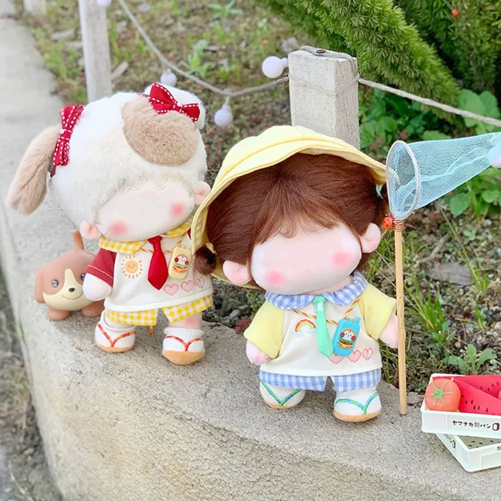 

10/20cm Baby Doll Clothes Cute Plush Dolls Hoodie Handmade Idol Doll Clothes Suit Toy Clothing without Dolls Dolls Accessories