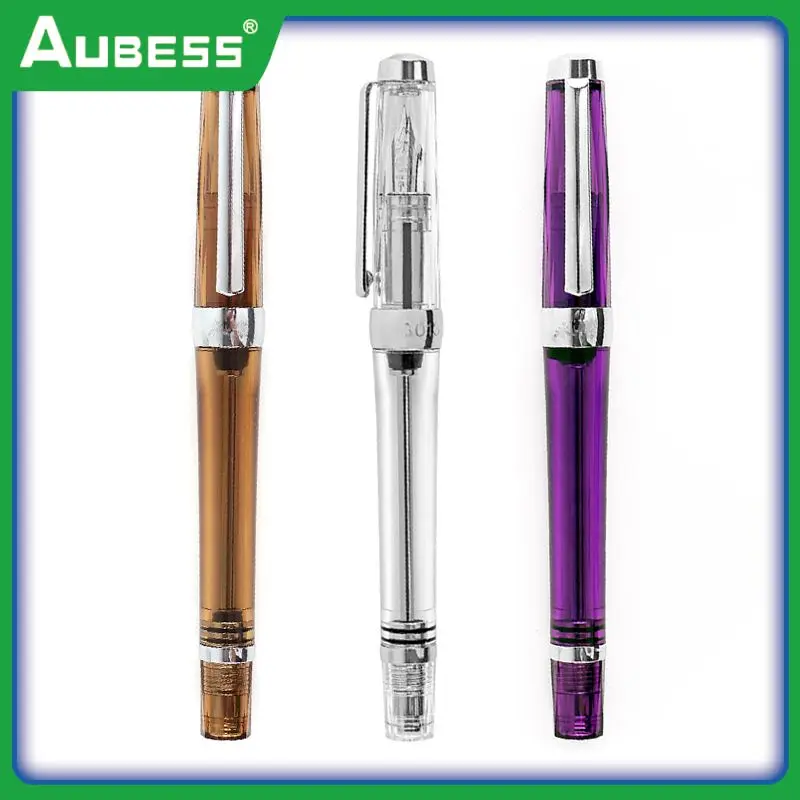 

0.38/0.5MM EF/F Nib Transparent Vaccum Fountain Filling Fountain Pen for Art Creation Painting Font Design Student School Office