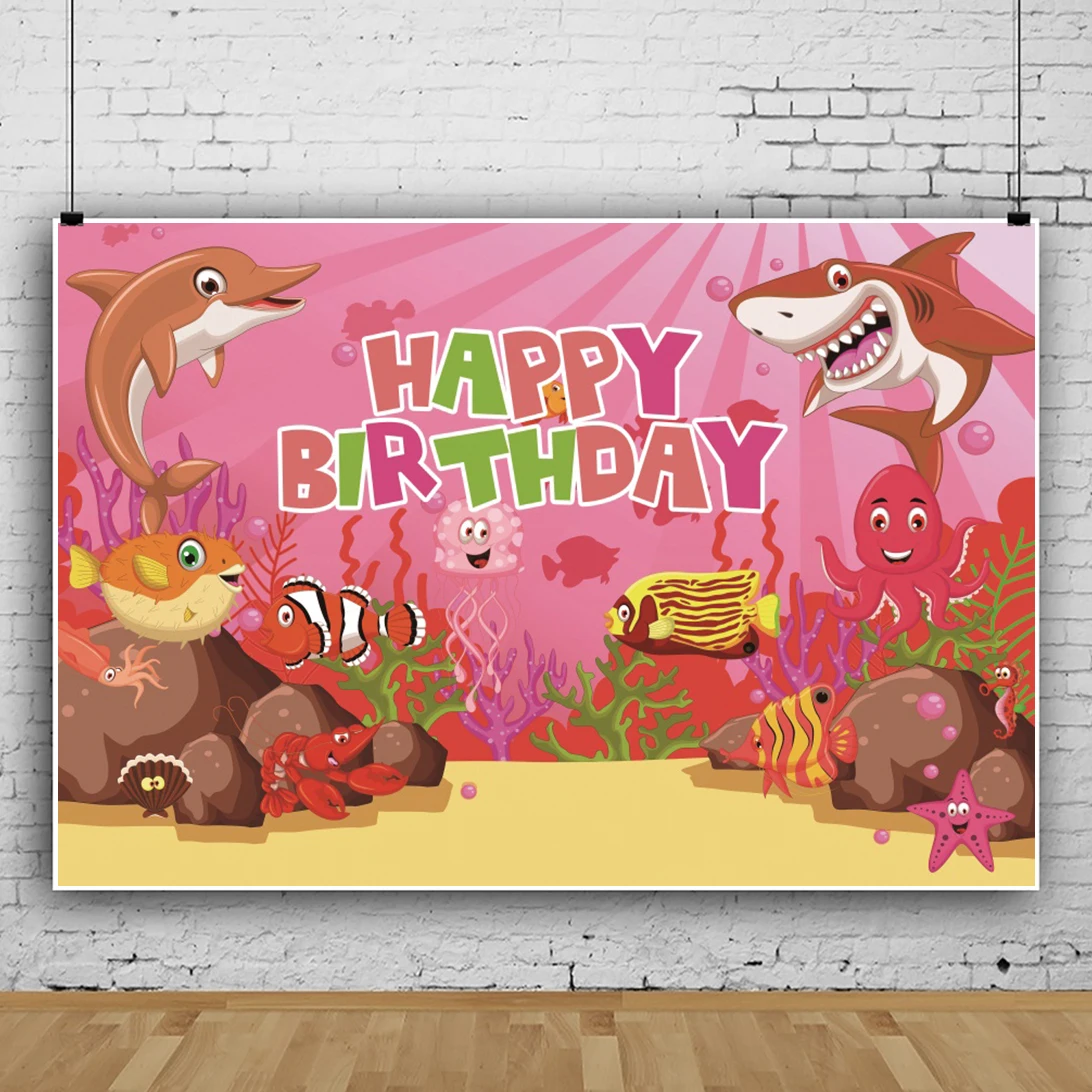 

Подводный мир ребенок день рождения Акула Фотография фон фотосессия портрет вечерние Декор Фон фотография Фотостудия